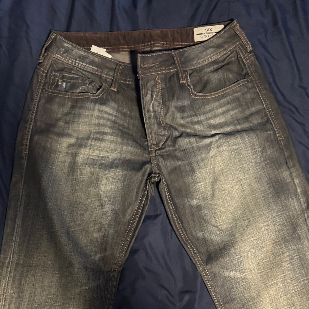 Buffalo David Bitton Dark Wash Slim Jeans